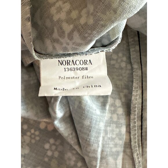 NWT Summer Dress Lounge House Navy Flower Pattern Elbow Sleeve Noracora Size XL - Picture 5 of 6